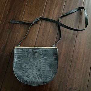 2/$20 Blue Croc Embossed Crossbody
